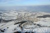 Luftaufnahme Kanton Zug/Rotkreuz/Rotkreuz im Schnee - Foto Rotkreuz ZG 6039